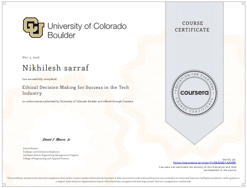 Ethical Decision Making for Success in the Tech Industry