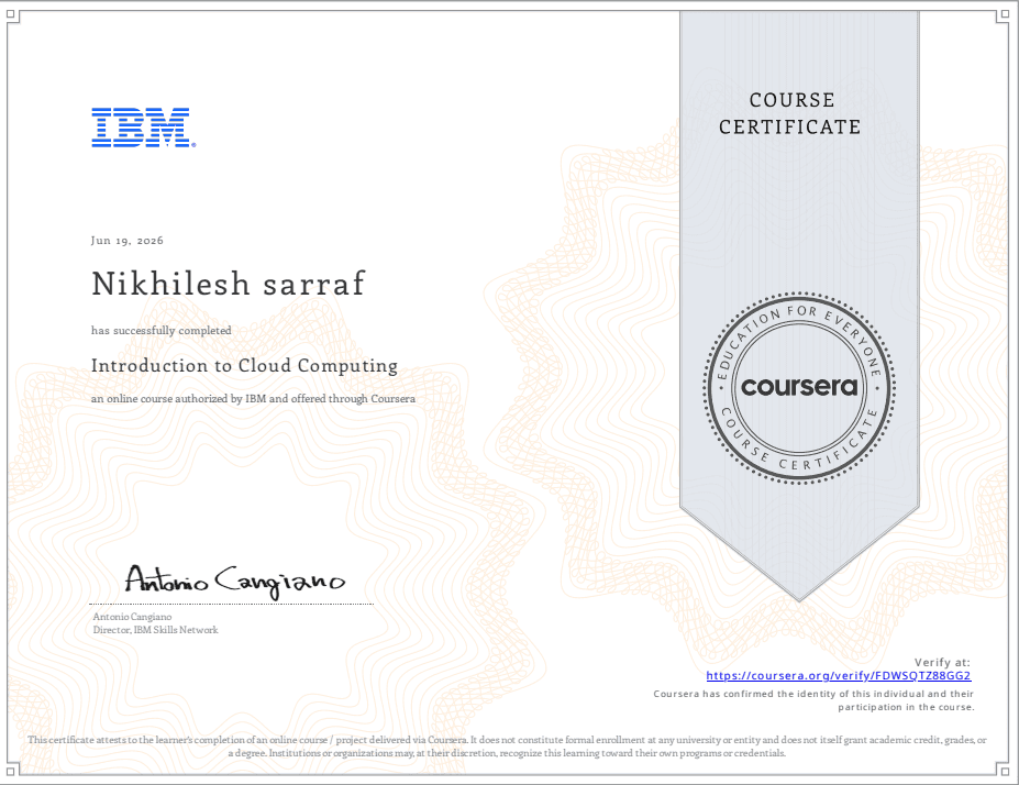 Introduction to Cloud Computing
